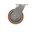 Rodizio Giratório Laranja Industrial Pesado 4 pol Bestfer BFH2065