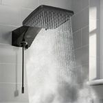 Ducha Quadratta Eletronica Black Preto 7700W Zagonel 220V