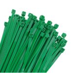 Abraçadeira de Nylon 3,5 x 200mm Verde 100 Peças Ajax A11083