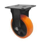 Rodizio Fixo Placa 514 Preto e Laranja A09554-F
