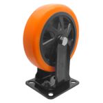 Rodizio Fixo Placa 614 Laranja e Preto Ajax A09564-F