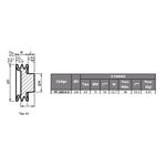 Polia de Ferro Fundido 160mm com 3 Canais A