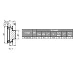 Polia de Ferro Fundido 160mm com 3 Canais B