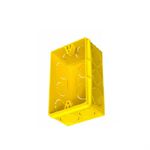Caixa de Embutir 4 x 2 Amarela Corr Plastik
