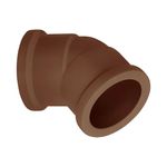Joelho Pvc Marrom 45º Graus 110mm Corr Plastik