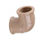 Joelho Pvc Marrom Soldável 90º Graus 25mm Corr Plastik