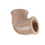 Joelho Pvc Marrom Soldável 90º Graus 25mm Corr Plastik