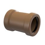 Luva Pvc Marrom de Correr 50mm Corr Plastik