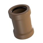 Luva Pvc Marrom de Correr 50mm Corr Plastik