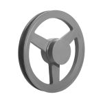 Polia de Ferro Fundido 210mm com 1 Canal B