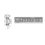 Polia de Ferro Fundido 150mm com 2 Canais B - Mademil