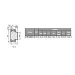 Polia de Ferro Fundido 130mm com 1 Canal B