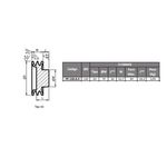Polia de Ferro Fundido 120mm com 3 Canais A