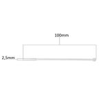 Abraçadeira de Nylon 2,5 x 100mm Amarela 20 Peças Bestfer