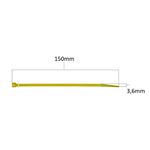 Abraçadeira de Nylon 3,6 x 150mm Amarela 20 Peças Bestfer