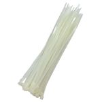 Abraçadeira de Nylon 3,6 x 300mm Natural com 100 Peças Eda 8NF