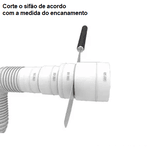 Sifão Tubo Extensivo Universal Branco 030101 Blukit
