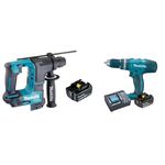 Kit Martelete Bateria 18V DHR171Z + Parafusadeira DHP453F003