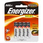 Pilha Palito AAA Alcalina Com 4 Peças Energizer 