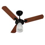 Ventilador de Teto Preto e Mogno Marbela Tron