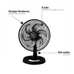 Ventilador de Mesa Premium 50cm Preto 130W Tron
