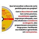 Disco Corte Inox 4.1/2 x 22,23mm(7/8) - Starret (dac115-14)