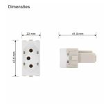 Tomada 10/20a 2p+t Br Sleek - Margirius (16048)