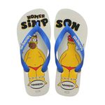 Chinelo Havaianas Top Simpsons -Branco/ Azul 