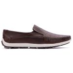 Mocassim Masculino Clássico Em Couro Látego Tabaco 042