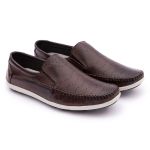 Mocassim Masculino Clássico Em Couro Látego Tabaco 042