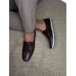Mocassim Masculino Clássico Em Couro Látego Tabaco 042