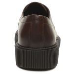 Sapato Casual Masculino de Amarrar de Couro Chocolate 611
