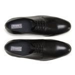 Sapato Social Masculino De Couro Preto Sola de Borracha Turunelli 611 Copia