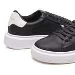 Tênis Masculino Em Couro Preto 672