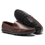Mocassim Masculino Clássico de Couro Tabaco MO10
