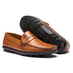 Mocassim Masculino Clássico Em Couro Bambu MO15