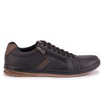 Tênis Sapatênis Masculino Sintético Preto Zíper Lateral ST170