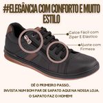 Tênis Sapatênis Masculino Sintético Café Zíper Lateral ST170