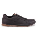 Tênis Sapatênis Masculino Sintético Elástico Preto ST176