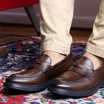 Sapato Casual Penny Loafer Café