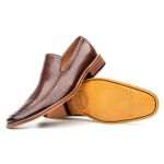 Sapato Loafer Mocassim Masculino Estilo Italiano Em Couro