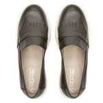 Mocassim Feminino Tratorado Aproprie Fringe Moderno Estiloso Confortável Musgo