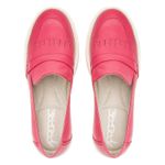 Mocassim Feminino Tratorado Aproprie Fringe Moderno Estiloso Confortável Rosa