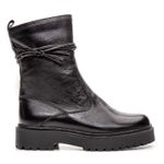 Bota Feminina Tratorada em Couro Cano Médio Snow Aproprie 