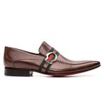 Sapato Masculino Loafer Italiano Premium Solado em Couro