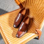 Sapato Social Masculino Loafer Major em Couro Estilo Italiano 