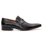 Sapato Masculino Loafer Social com Fivela Estilo Italiano em Couro