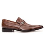 Sapato Masculino Loafer Social com Fivela Estilo Italiano em Couro