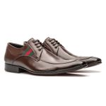 Sapato Social Estilo Italiano Masculino Premium em Couro com Detalhes
