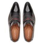 Sapato Loafer Social Masculino em Couro Estilo Italiano Com Gravata 
